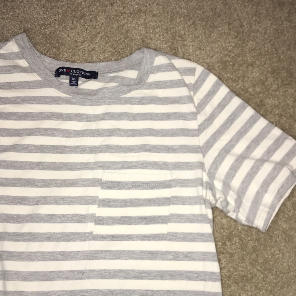 Striped T-shirt Dress with Pocket